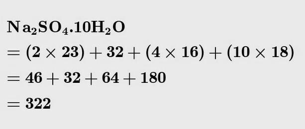 What is the Molecular Mass of Na2SO4? photo 1